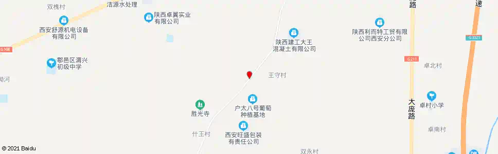 西安王守村_公交站地图_西安公交_妙搜公交查询2025