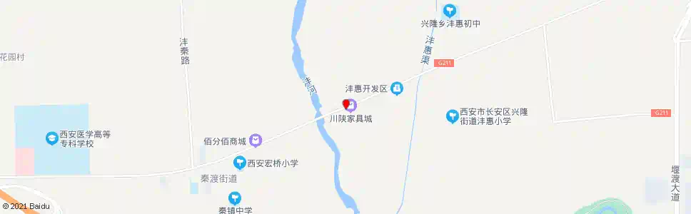 西安秦镇桥东_公交站地图_西安公交_妙搜公交查询2025