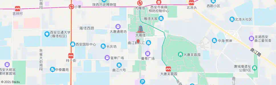 西安大雁塔南广场_公交站地图_西安公交_妙搜公交查询2025