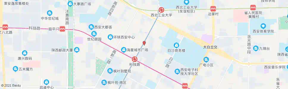 西安光华路_公交站地图_西安公交_妙搜公交查询2025
