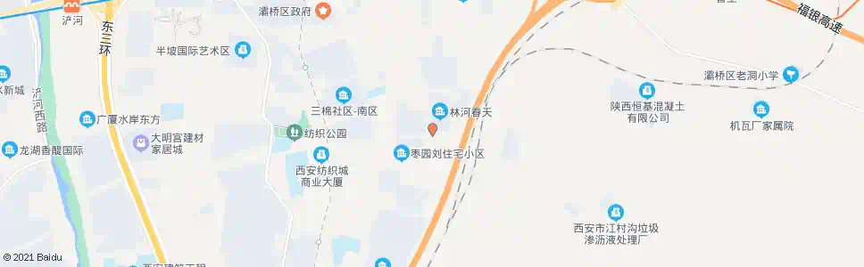 西安枣园刘村_公交站地图_西安公交_妙搜公交查询2025