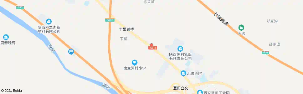 西安席家河_公交站地图_西安公交_妙搜公交查询2025