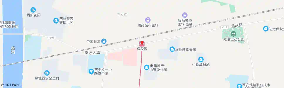 西安保税区站_公交站地图_西安公交_妙搜公交查询2025