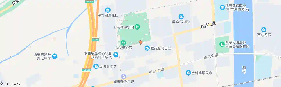 西安雅荷度假山庄_公交站地图_西安公交_妙搜公交查询2025