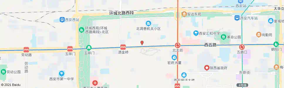 西安大华小学_公交站地图_西安公交_妙搜公交查询2025