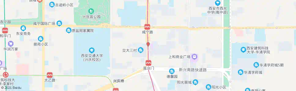 西安金花南路_公交站地图_西安公交_妙搜公交查询2025