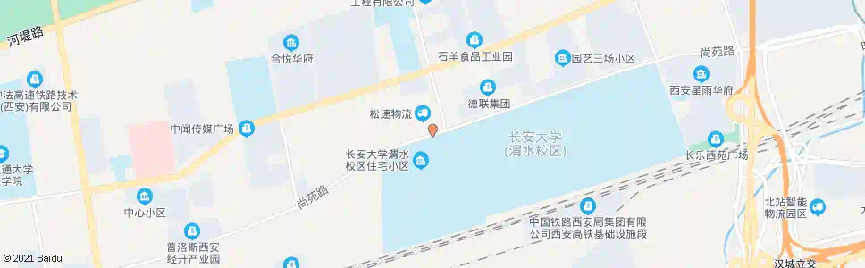 西安尚苑路草滩四路口_公交站地图_西安公交_妙搜公交查询2025