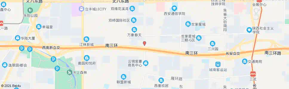西安南三环电子南街口_公交站地图_西安公交_妙搜公交查询2025