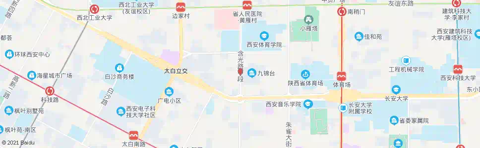西安何家村_公交站地图_西安公交_妙搜公交查询2025