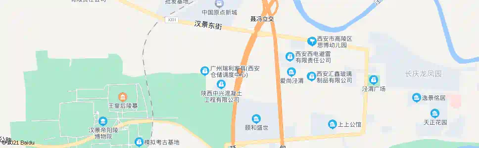 西安聂冯镇_公交站地图_西安公交_妙搜公交查询2025