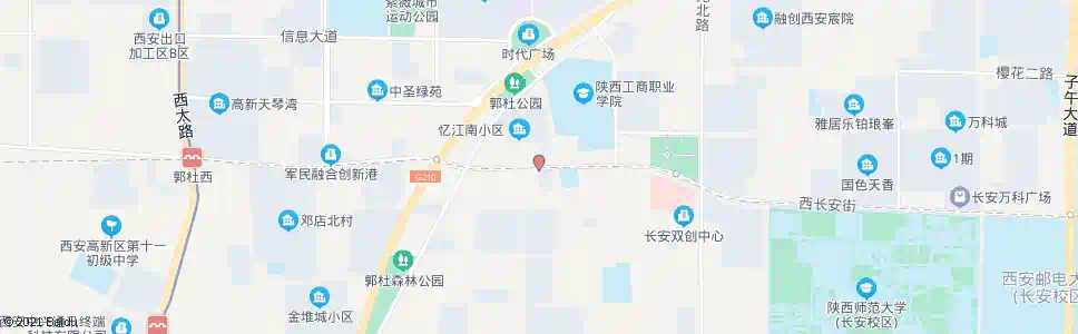 西安郭杜街办_公交站地图_西安公交_妙搜公交查询2025