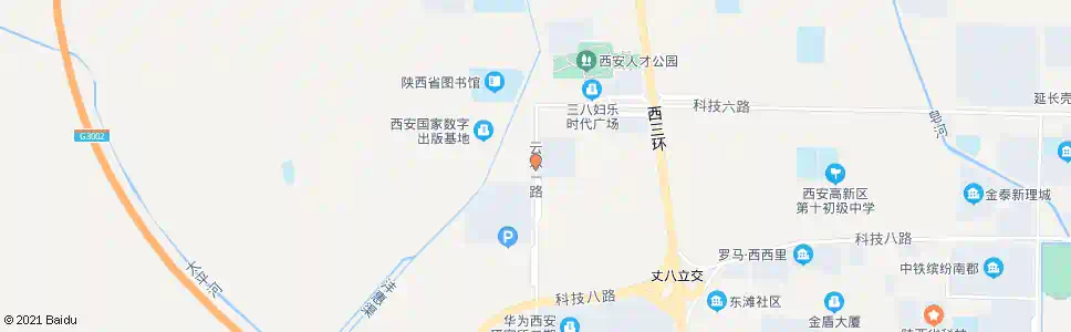 西安云水一路天谷八路口_公交站地图_西安公交_妙搜公交查询2025