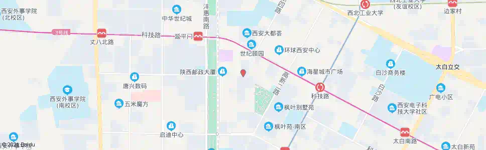 西安高科花园_公交站地图_西安公交_妙搜公交查询2025