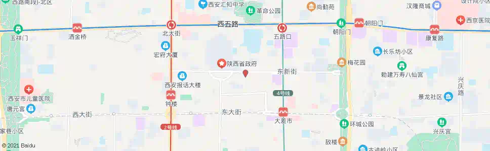 西安省军干中心_公交站地图_西安公交_妙搜公交查询2025