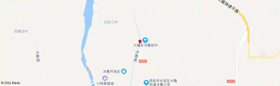西安沣惠中学_公交站地图_西安公交_妙搜公交查询2025