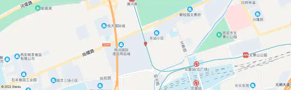 西安农场东站_公交站地图_西安公交_妙搜公交查询2025