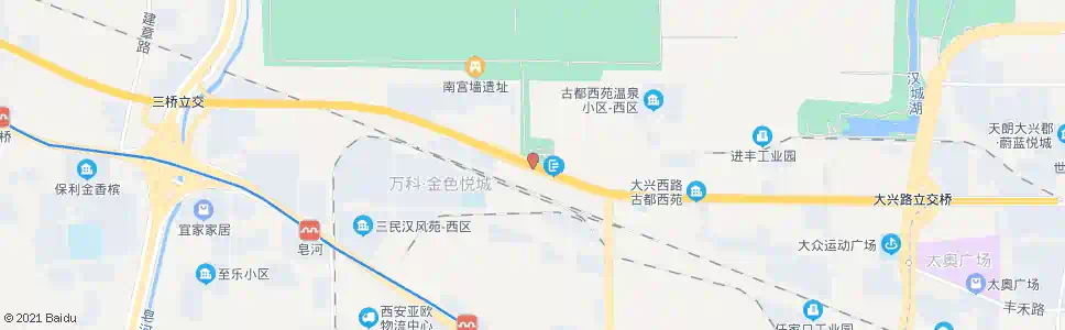 西安大兴西路汉城遗址_公交站地图_西安公交_妙搜公交查询2025