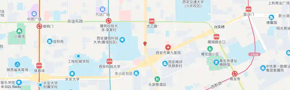 西安祭台村_公交站地图_西安公交_妙搜公交查询2025