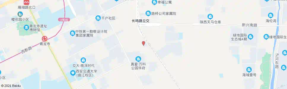 西安等驾坡街道办事处_公交站地图_西安公交_妙搜公交查询2025