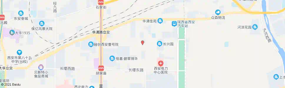 西安胡一小区_公交站地图_西安公交_妙搜公交查询2025
