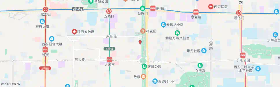 西安小东门_公交站地图_西安公交_妙搜公交查询2025