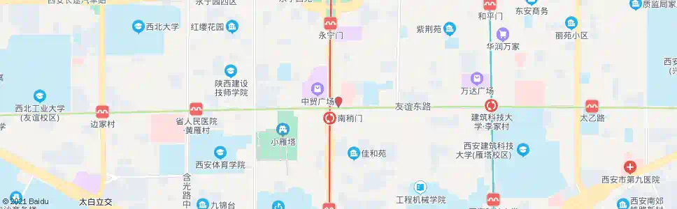 西安咸阳数码商城_公交站地图_西安公交_妙搜公交查询2025
