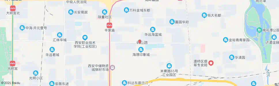 西安矿山路口_公交站地图_西安公交_妙搜公交查询2025