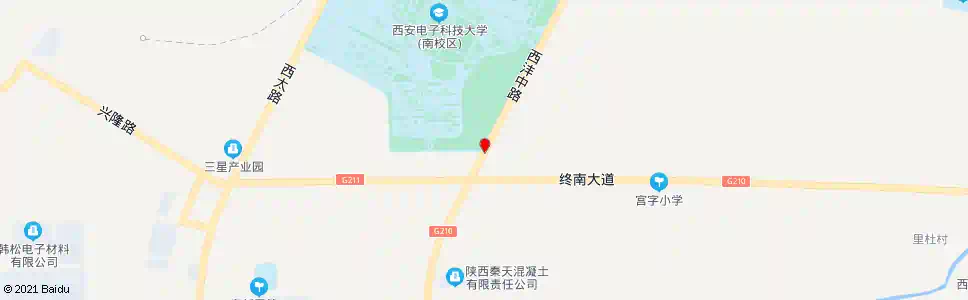 西安堰渡村_公交站地图_西安公交_妙搜公交查询2025