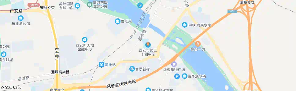 西安三十四中_公交站地图_西安公交_妙搜公交查询2025