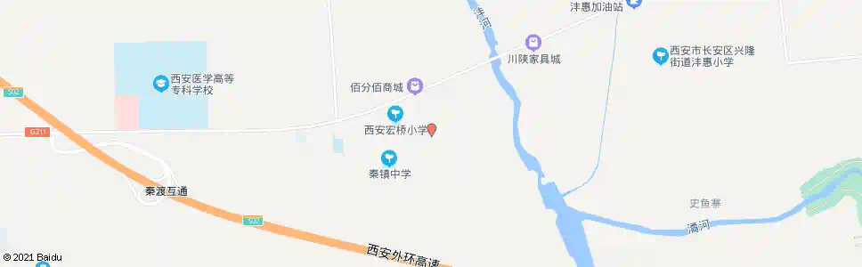 西安小江村中_公交站地图_西安公交_妙搜公交查询2025
