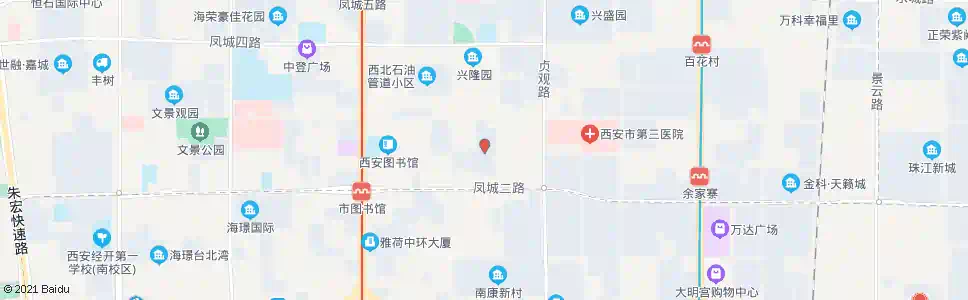 西安佳馨花园_公交站地图_西安公交_妙搜公交查询2025