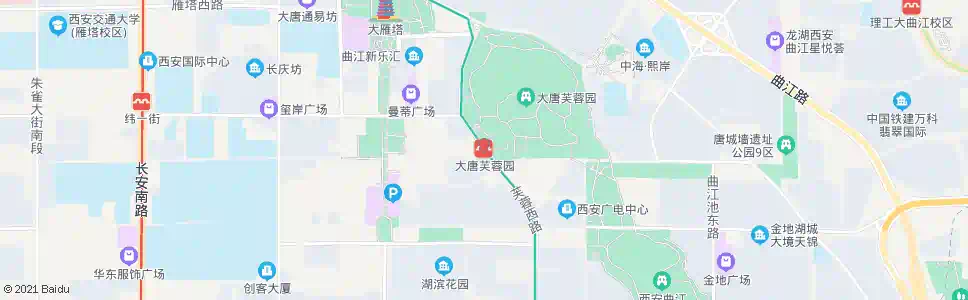 西安大唐芙蓉园_公交站地图_西安公交_妙搜公交查询2025
