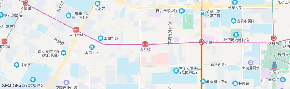 西安吉祥村站_公交站地图_西安公交_妙搜公交查询2025
