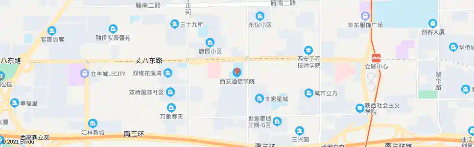 西安通信学院福利区_公交站地图_西安公交_妙搜公交查询2025