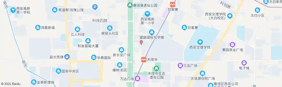 西安旺座现代城_公交站地图_西安公交_妙搜公交查询2025