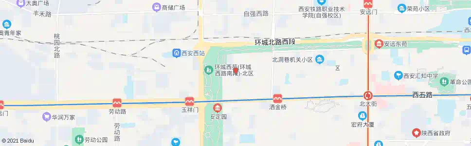 西安西北一路_公交站地图_西安公交_妙搜公交查询2025