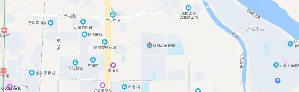 西安保利心语花园_公交站地图_西安公交_妙搜公交查询2025