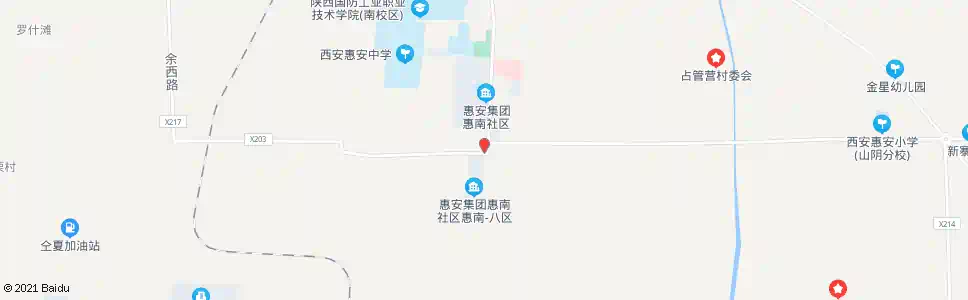 西安余下二商店_公交站地图_西安公交_妙搜公交查询2025