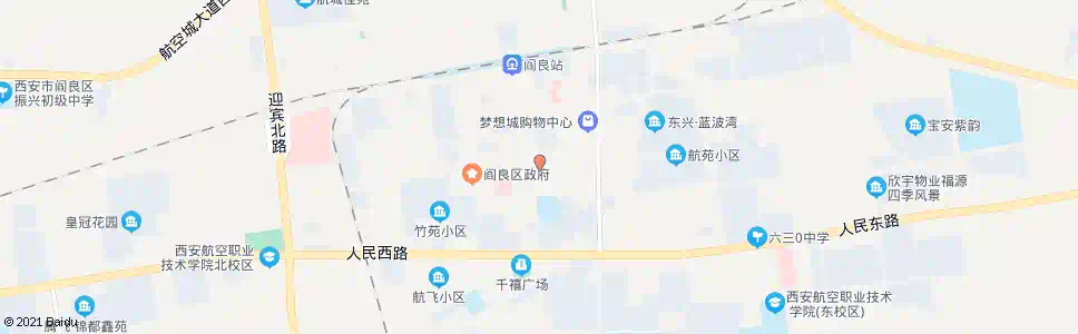 西安皇城丽都_公交站地图_西安公交_妙搜公交查询2025