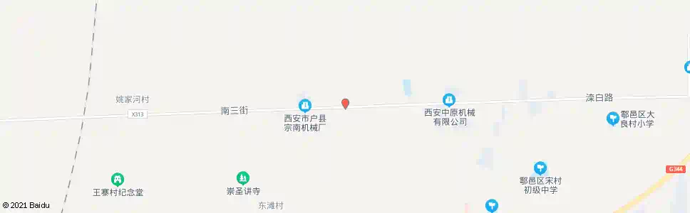 西安草堂工业区_公交站地图_西安公交_妙搜公交查询2025