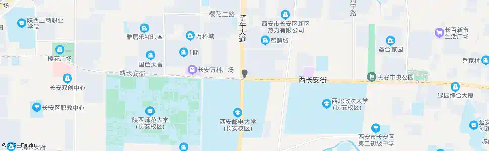 西安子午大道南口_公交站地图_西安公交_妙搜公交查询2025