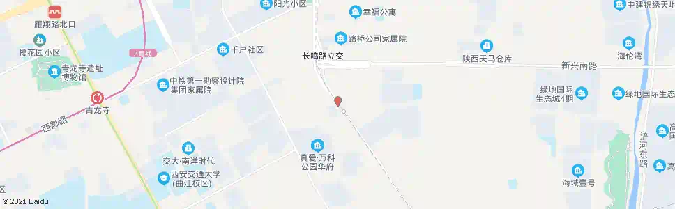西安长鸣路东月路口_公交站地图_西安公交_妙搜公交查询2025