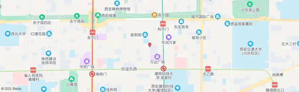 西安长胜街中段_公交站地图_西安公交_妙搜公交查询2025