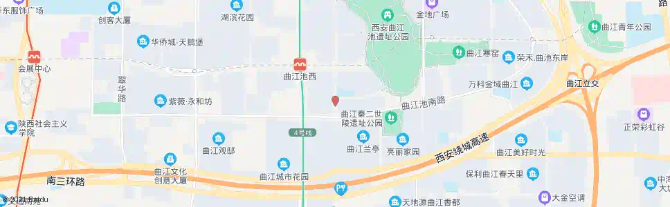西安曲江池西路南口_公交站地图_西安公交_妙搜公交查询2025