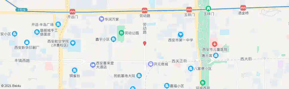 西安团结路东口_公交站地图_西安公交_妙搜公交查询2025