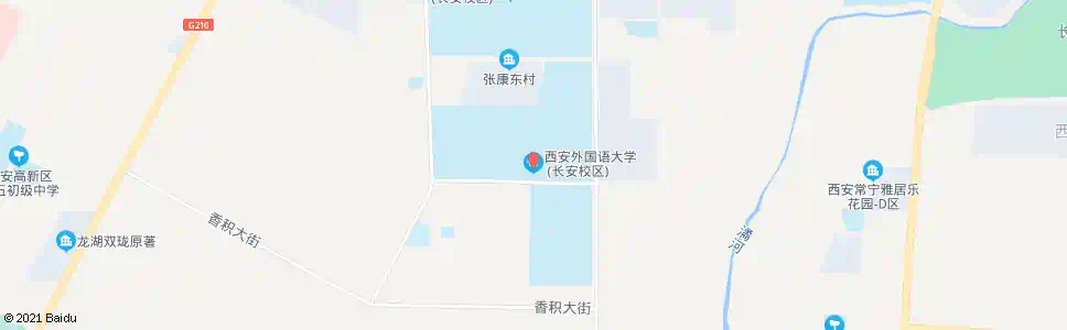西安外语大学南校区_公交站地图_西安公交_妙搜公交查询2025