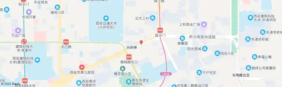 西安新安医院_公交站地图_西安公交_妙搜公交查询2025