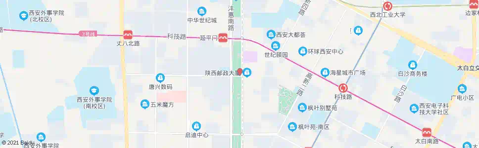 西安唐延路唐兴路口_公交站地图_西安公交_妙搜公交查询2025