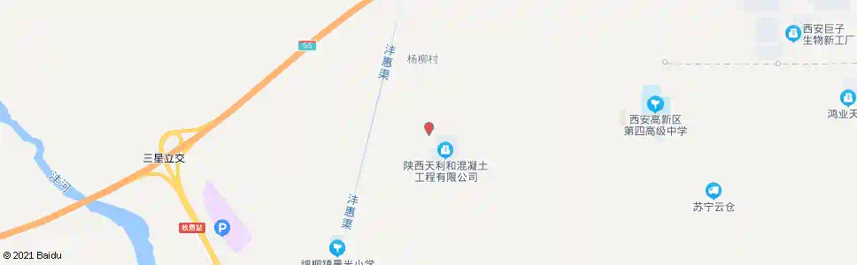 西安杨柳村_公交站地图_西安公交_妙搜公交查询2025