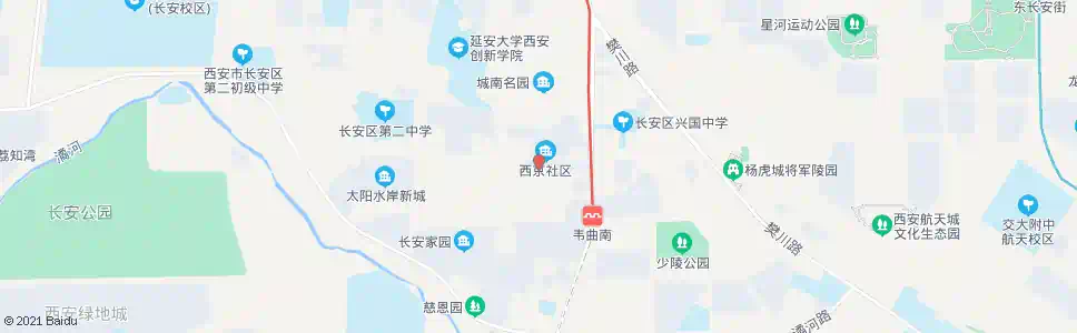 西安西寨教师小区_公交站地图_西安公交_妙搜公交查询2025
